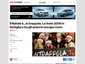 Venezia Today - Il natale è... in trappola. Il Natale 2016 in famiglia e tra gli amici in escape room