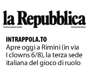 La Repubblica - Apre oggi a Rimini la terza sede di Intrappola.to
