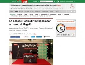 Chieti notizie.net - Le Escape Room di "Intrappola.to" arrivano al Megalò