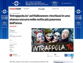 Foggia Today - Intrappola.to ad Halloween: rinchiusi in una stanza oscura nella notte più paurosa dell'anno
